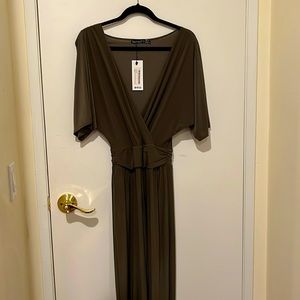 Boohoo Dark Green Jumpsuit